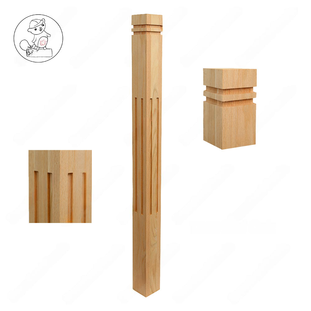 PM101 1240 Unfinished Red Oak Stair Post