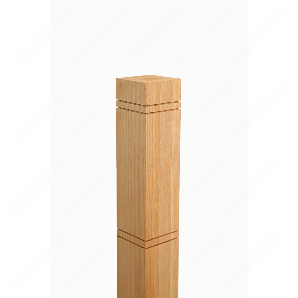 PM101 1210 Unfinished Red Oak Stair Post