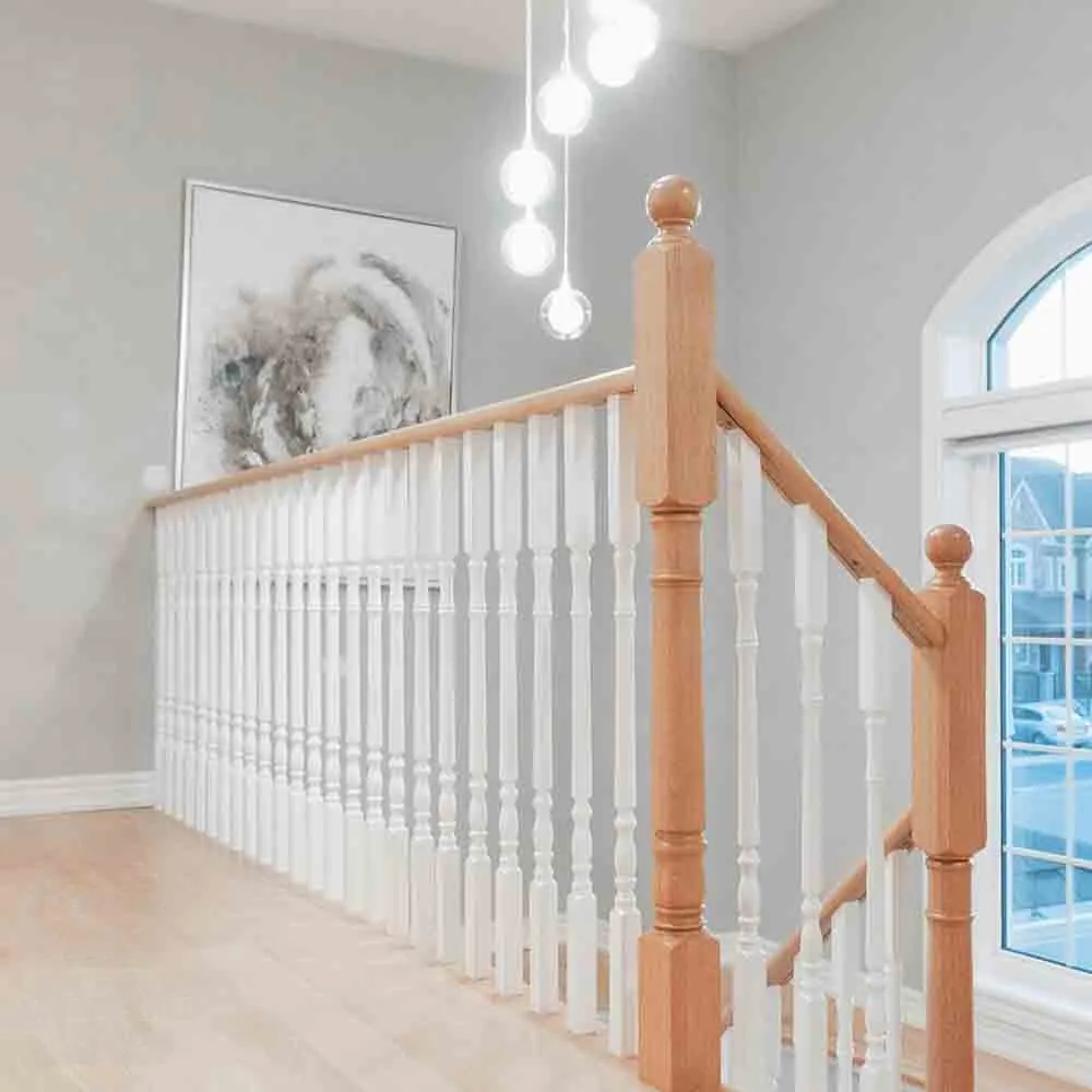 PR101 S1 Classic Colonial 3*3*48 Unfinished Red Oak Stair Post