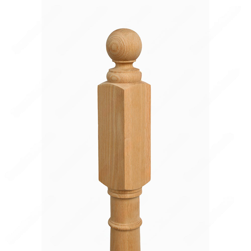 PR101 S1 Classic Colonial 3*3*48 Unfinished Red Oak Stair Post