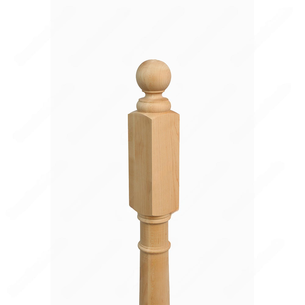 PR201 S1 Classic Colonial 3*3*48 Unfinished Maple Stair Post
