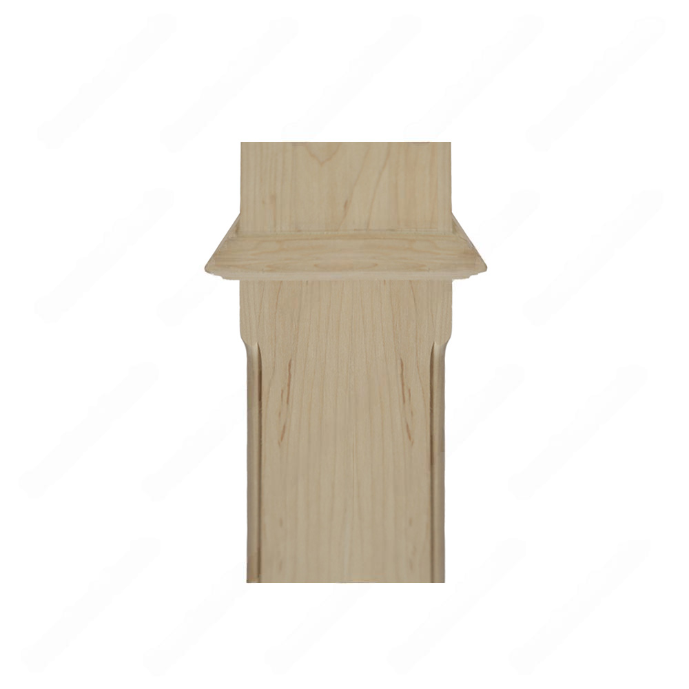 PF202 F2 Chamfer 3 1/2*48 Unfinished Maple Square stair Post