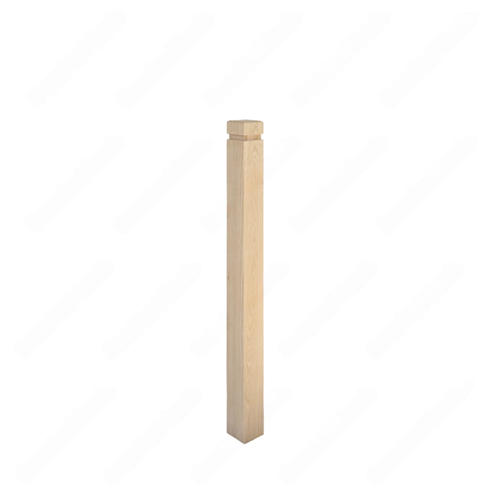 PM101 1260 Unfinished Red Oak Stair Post (Available in Metal Frame)