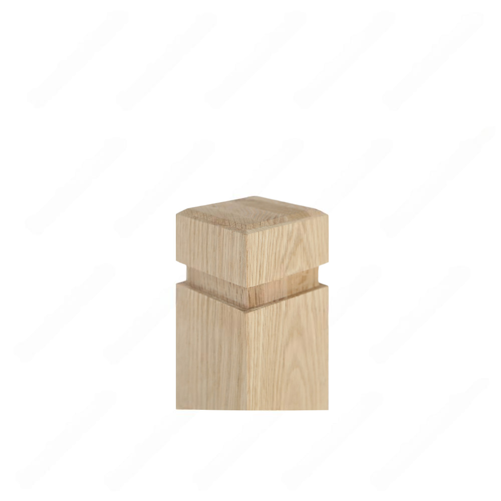 PM101 1260 Unfinished Red Oak Stair Post (Available in Metal Frame)