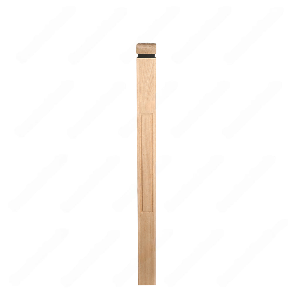 PM101 1267 Unfinished Red Oak Stair Post (Available in Metal Frame)