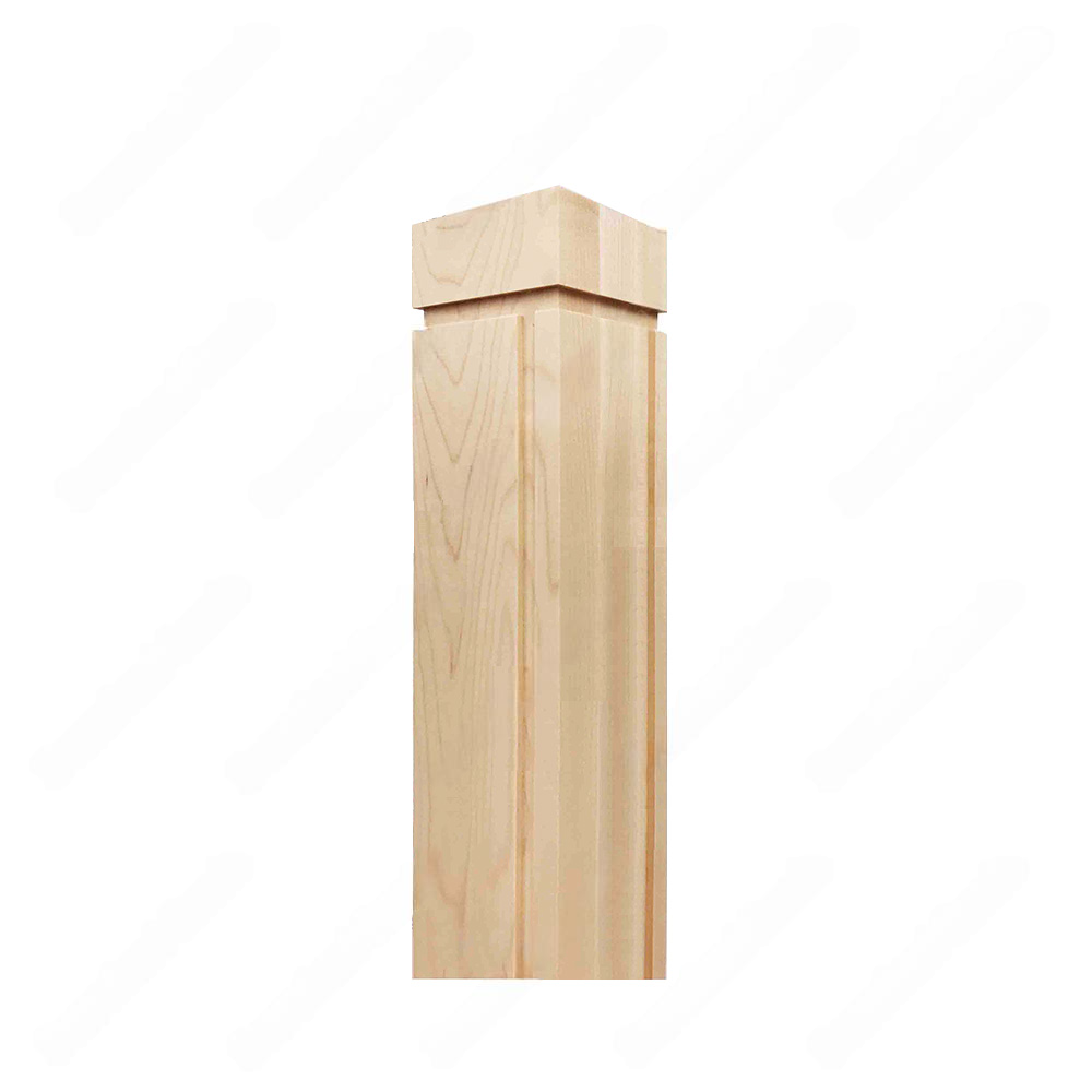 PM101 1269 Unfinished Red Oak Stair Post (Available in Metal Frame)