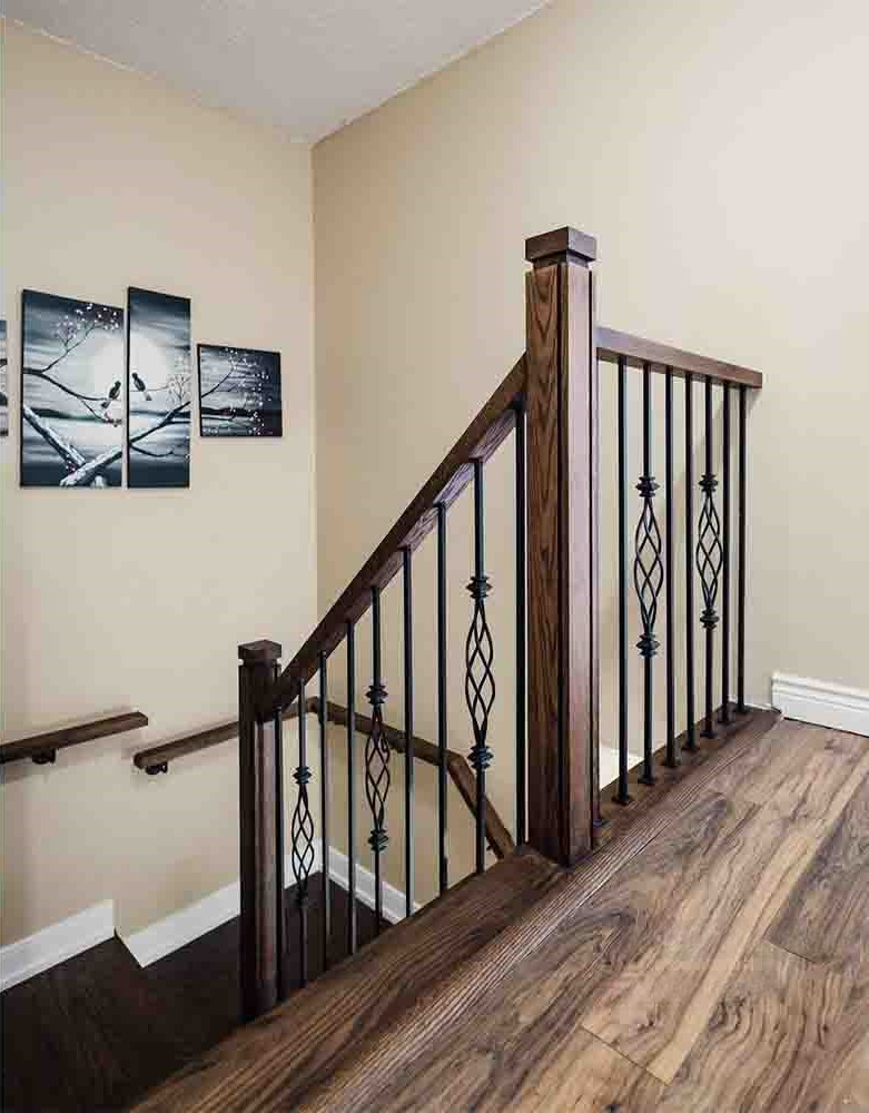 PM101 1269 Unfinished Red Oak Stair Post (Available in Metal Frame)