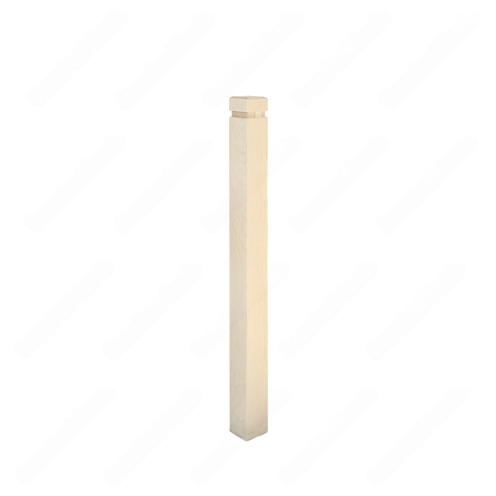 PM201 1260 Unfinished Maple Stair Post (Available in Metal Frame)