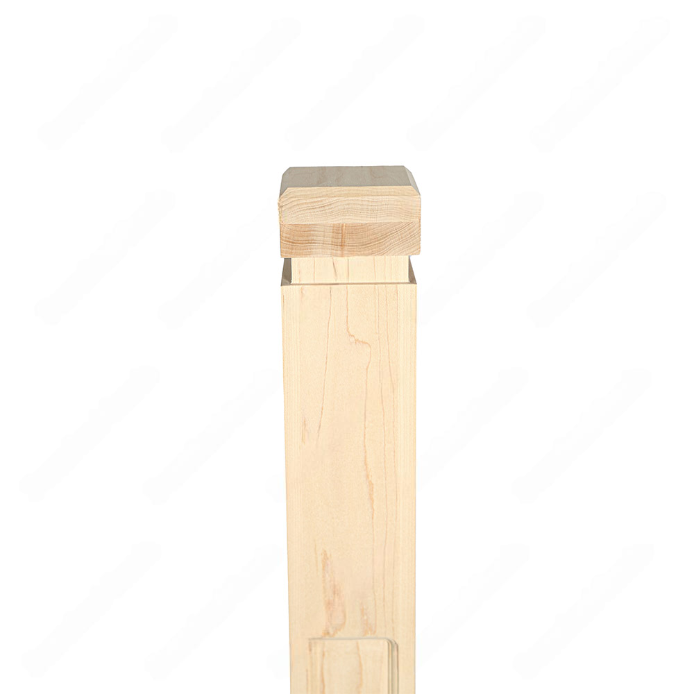 PM201 1261 Unfinished Maple Stair Post (Available in Metal Frame)