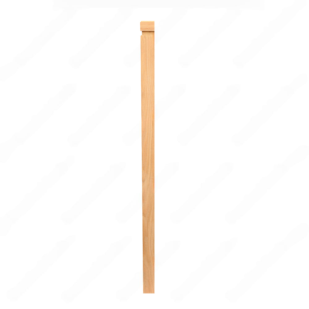 HPM101 1260 Plain 3 1/2*48 Half Post Unfinished Red Oak Half stair Post