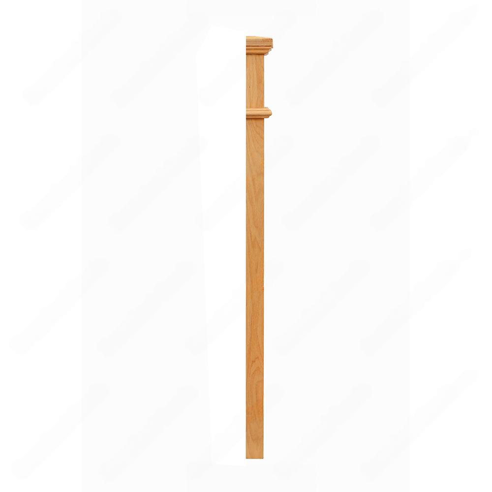 HPM103 F1260 Plain 3 1/2*48 Half Post Unfinished Red Oak Half stair Post