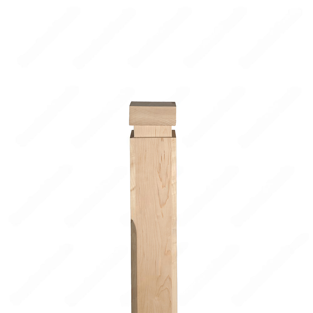 PM201 1264 Unfinished Maple Stair Post (Available in Metal Frame)