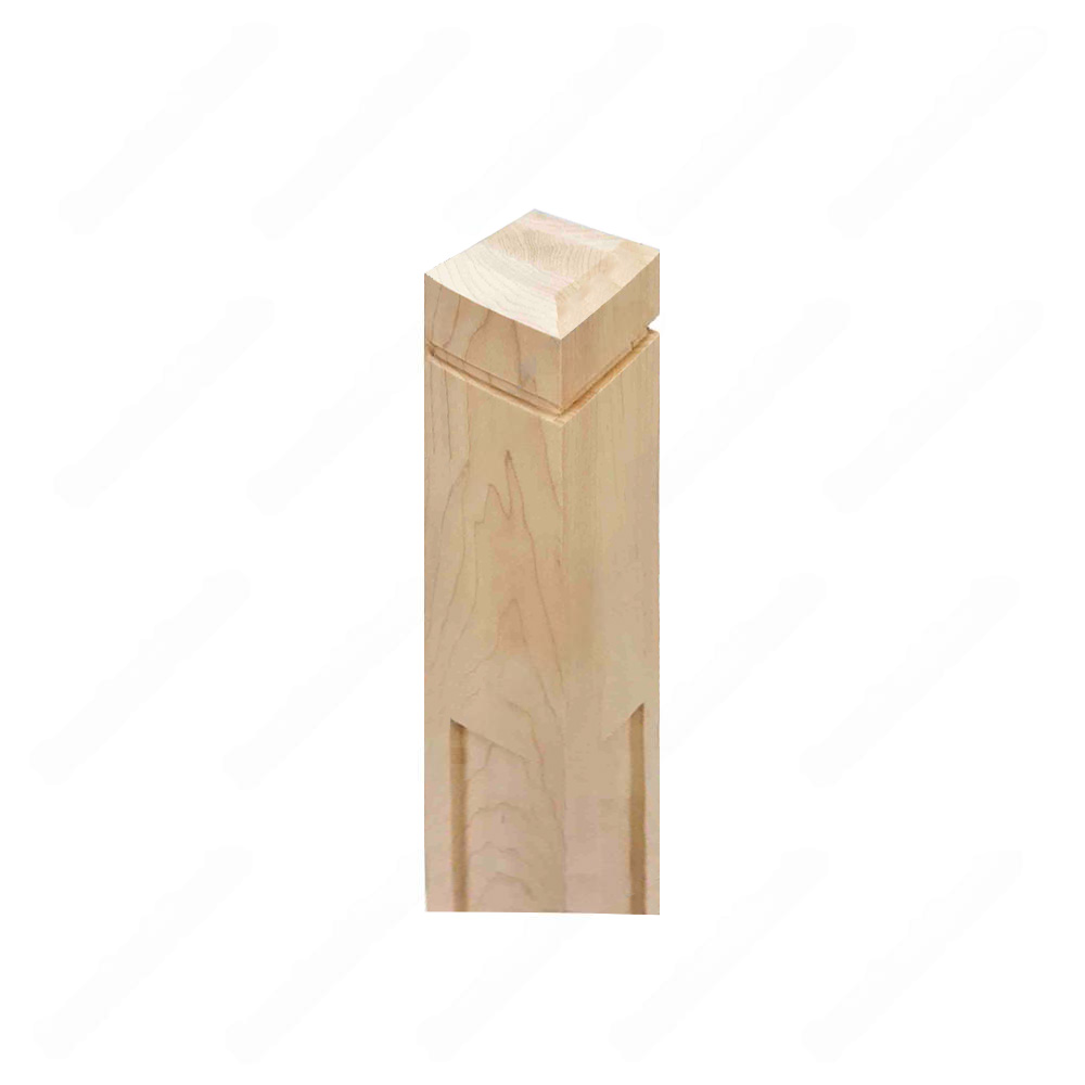 PM201 1265 Unfinished Maple Stair Post (Available in Metal Frame)