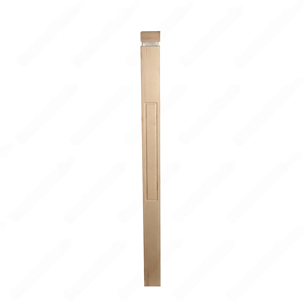 PM201 1267 Unfinished Maple Stair Post (Available in Metal Frame)