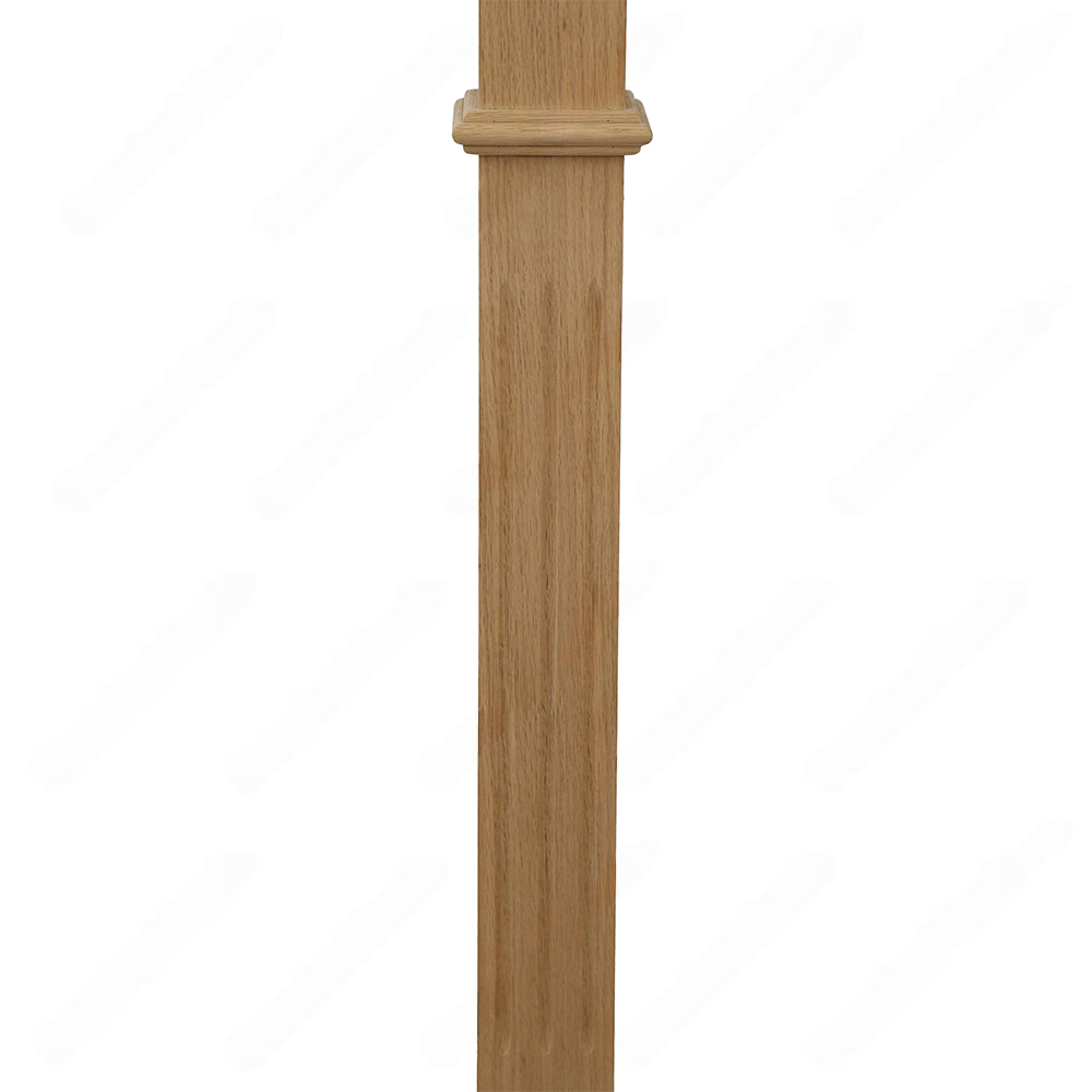 PM103 F1263 Unfinished Red Oak Stair Post