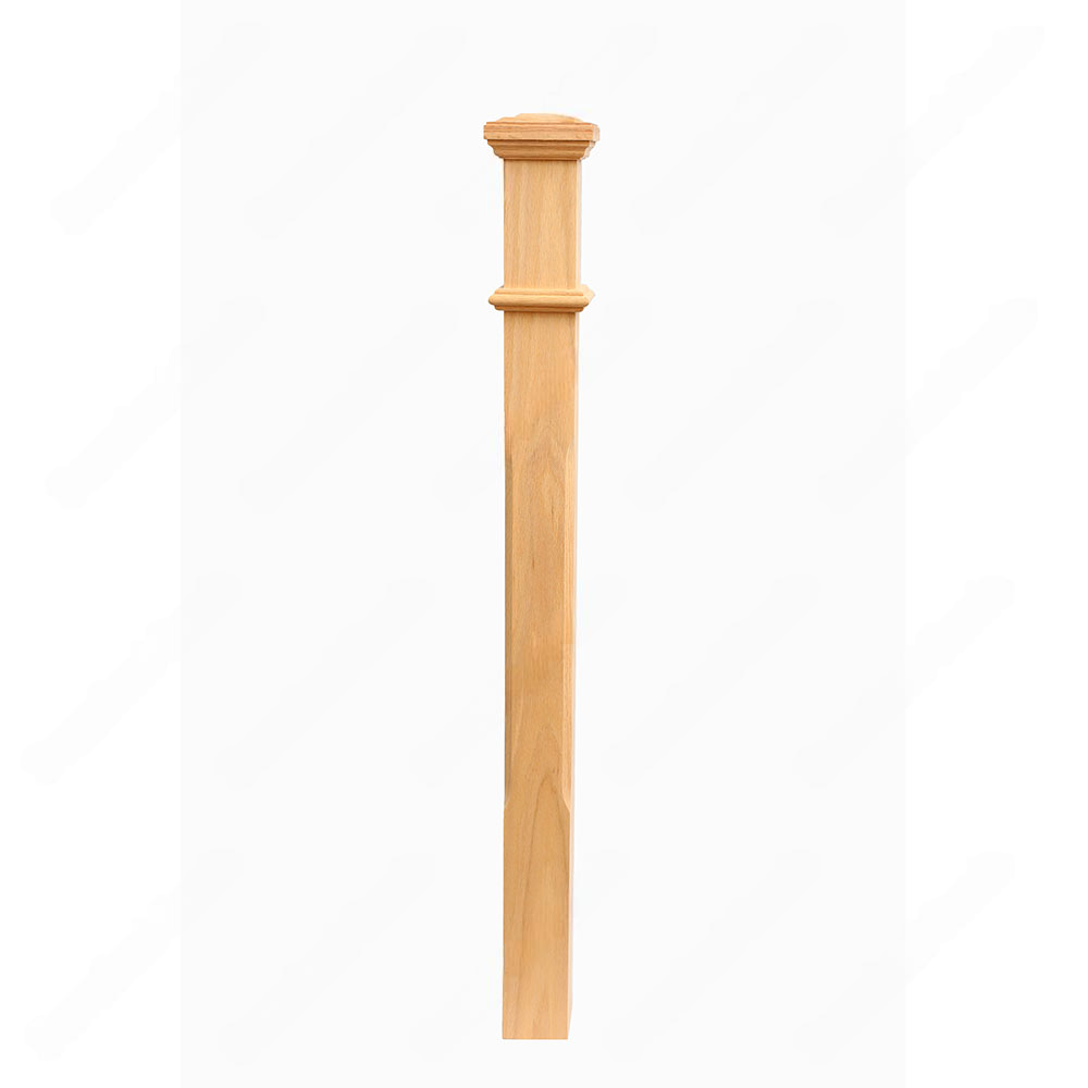 PM103 F1264 3 1/2*48 Unfinished Red Oak Stair Post
