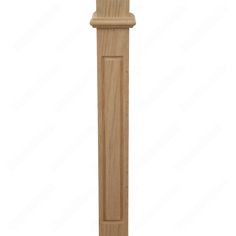 PM103 F1267 Unfinished Red Oak Stair Post
