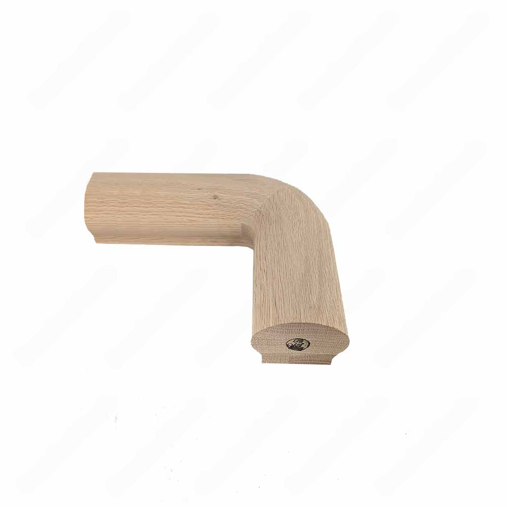 F101 HB-11 90 Degree Unfinished Red Oak | Maple Handrail Accessory