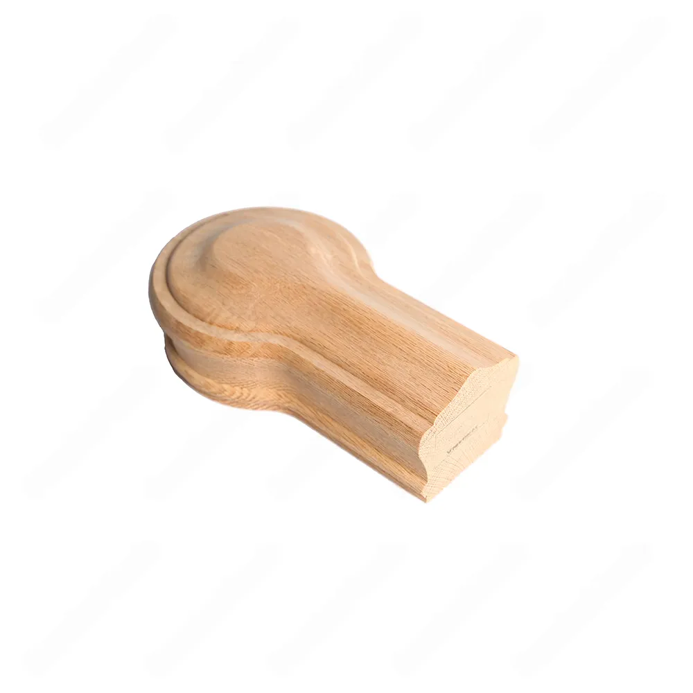 F107 HA-31 Straight Openning Cap Unfinished Red Oak | Maple Handrail Accessory