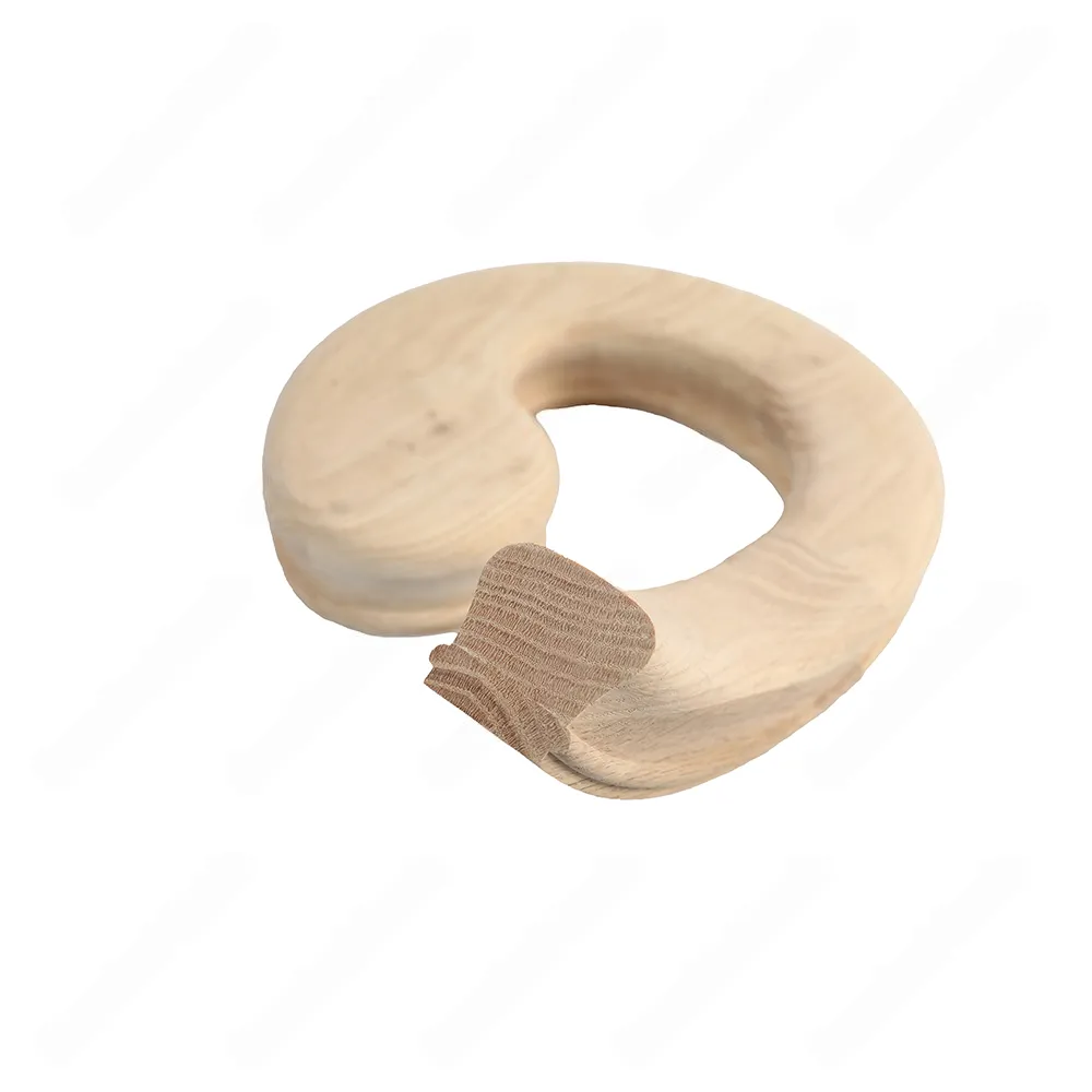 F105 HK-35 Volute Right Turn Unfinished Red Oak | Maple Handrail Accessory