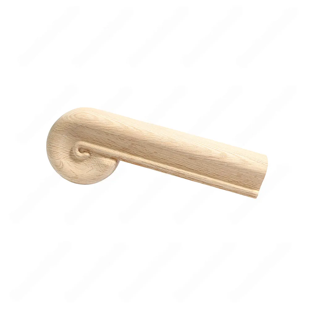 F107 HK-31 Straight Openning Cap Unfinished Red Oak | Maple Handrail Accessory
