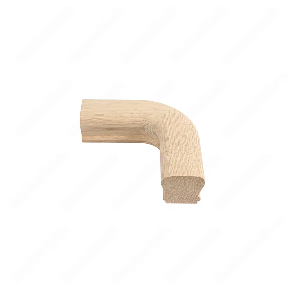 F101 HK-11 90 Degree Unfinished Red Oak | Maple Handrail Accessory