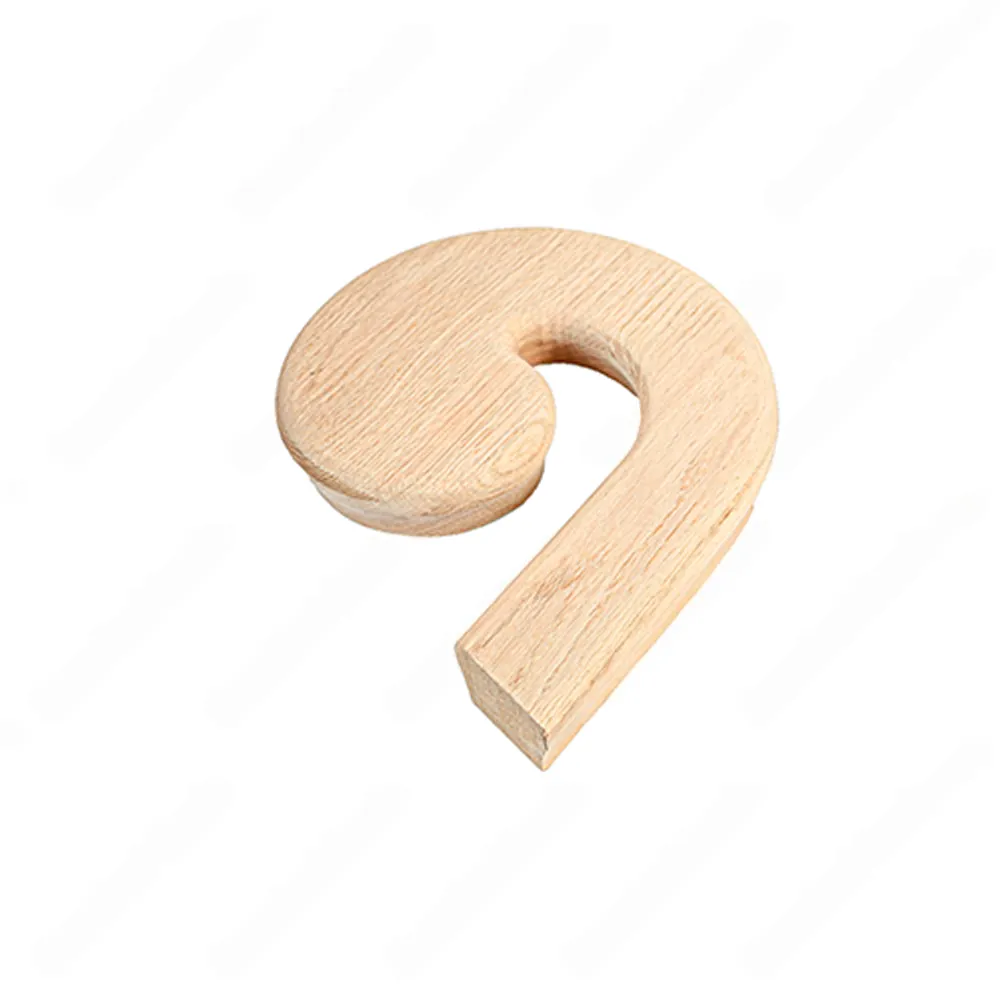 F105 HR-35 Volute Right Turn Unfinished Red Oak | Maple Handrail Accessory