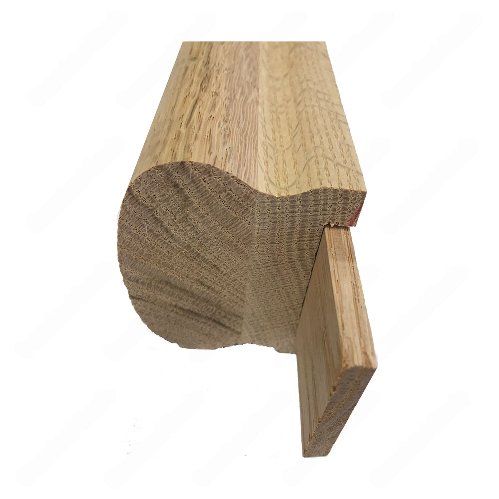 F109 Handrail Accessory Spacer 1 1/4 Unfinished Red Oak | Maple Handrail Accessory 8ft