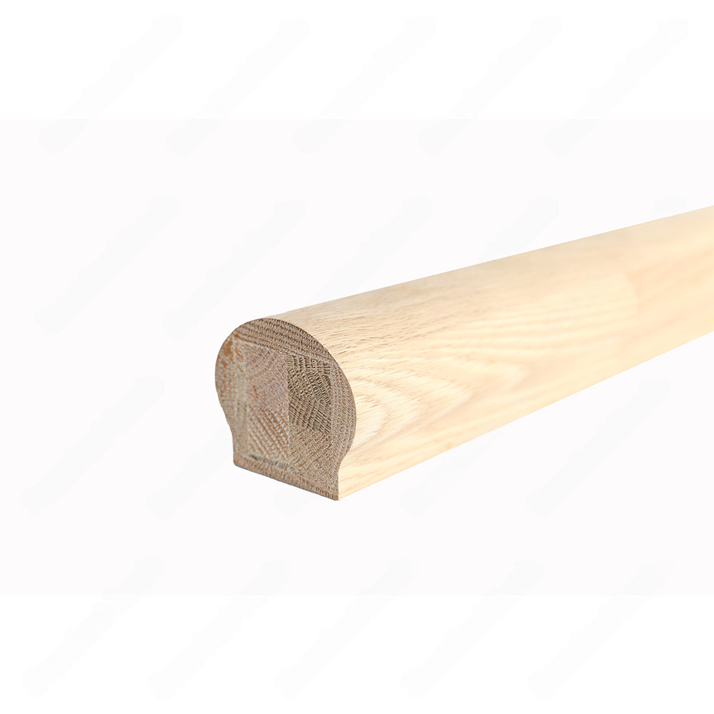 H101 HB 2 5/8*2 1/4 Unfinished Red Oak Flat Handrail