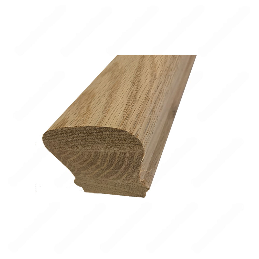 H101 HK 2 3/8*2 1/8 Unfinished Red Oak Flat Handrail