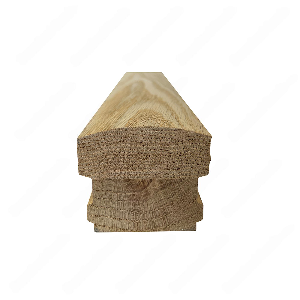 H101 HM 2 3/8*2 1/16 Unfinished Red Oak Flat Handrail