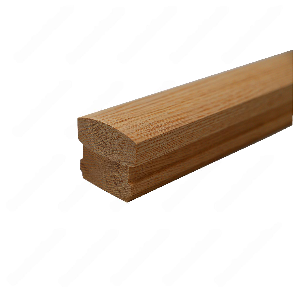 H101 HM 2 3/8*2 1/16 Unfinished Red Oak Flat Handrail