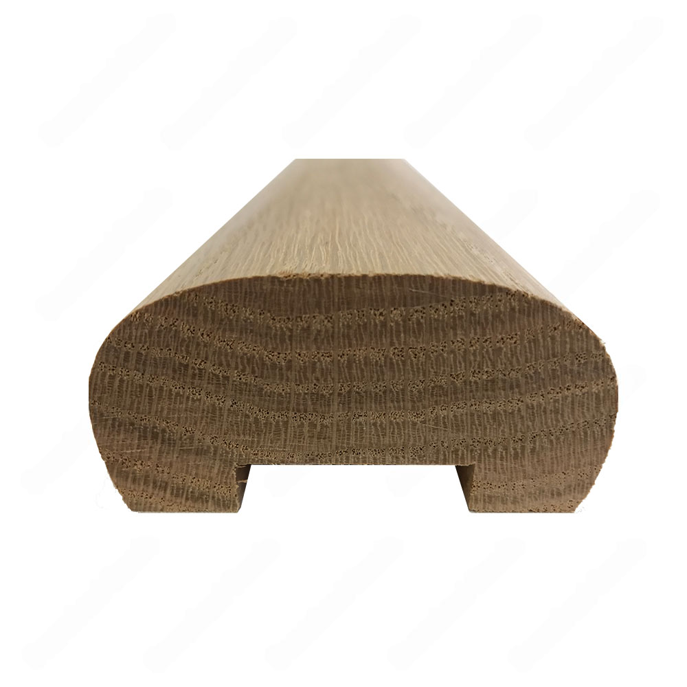 H101 HF 2 5/8*1 5/16 1 1/4 Grooved Handrail Red Oak