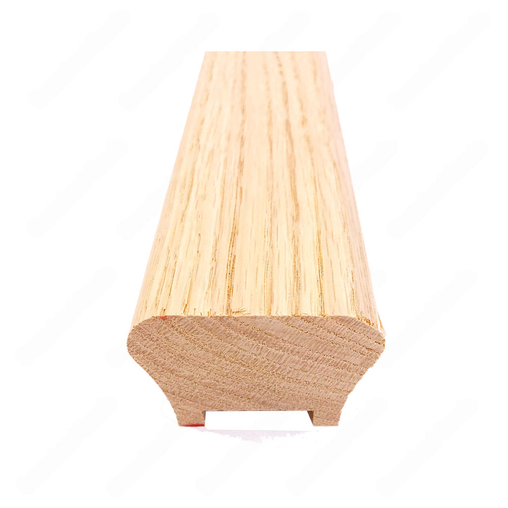 H101 HG 1 25/32*2 1/2 1 1/4 Grooved Handrail Red Oak