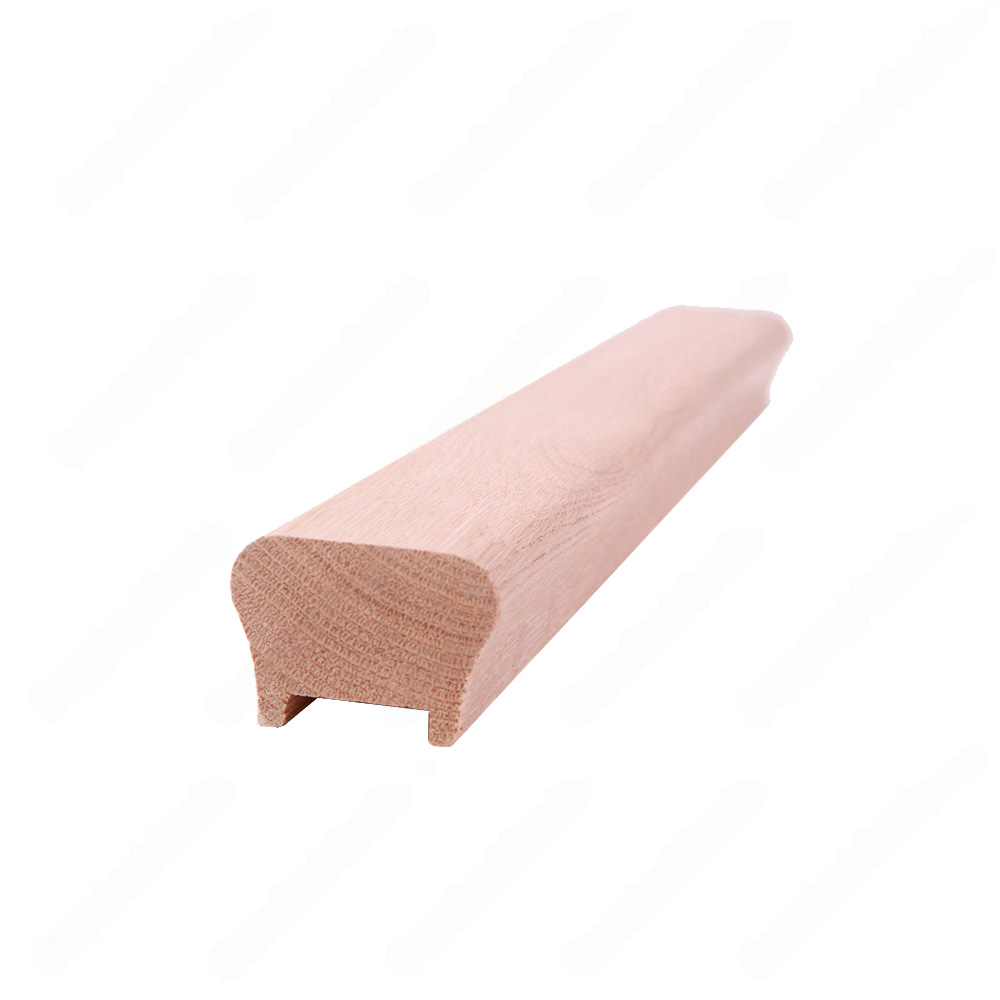 H101 HG 1 25/32*2 1/2 1 1/4 Grooved Handrail Red Oak