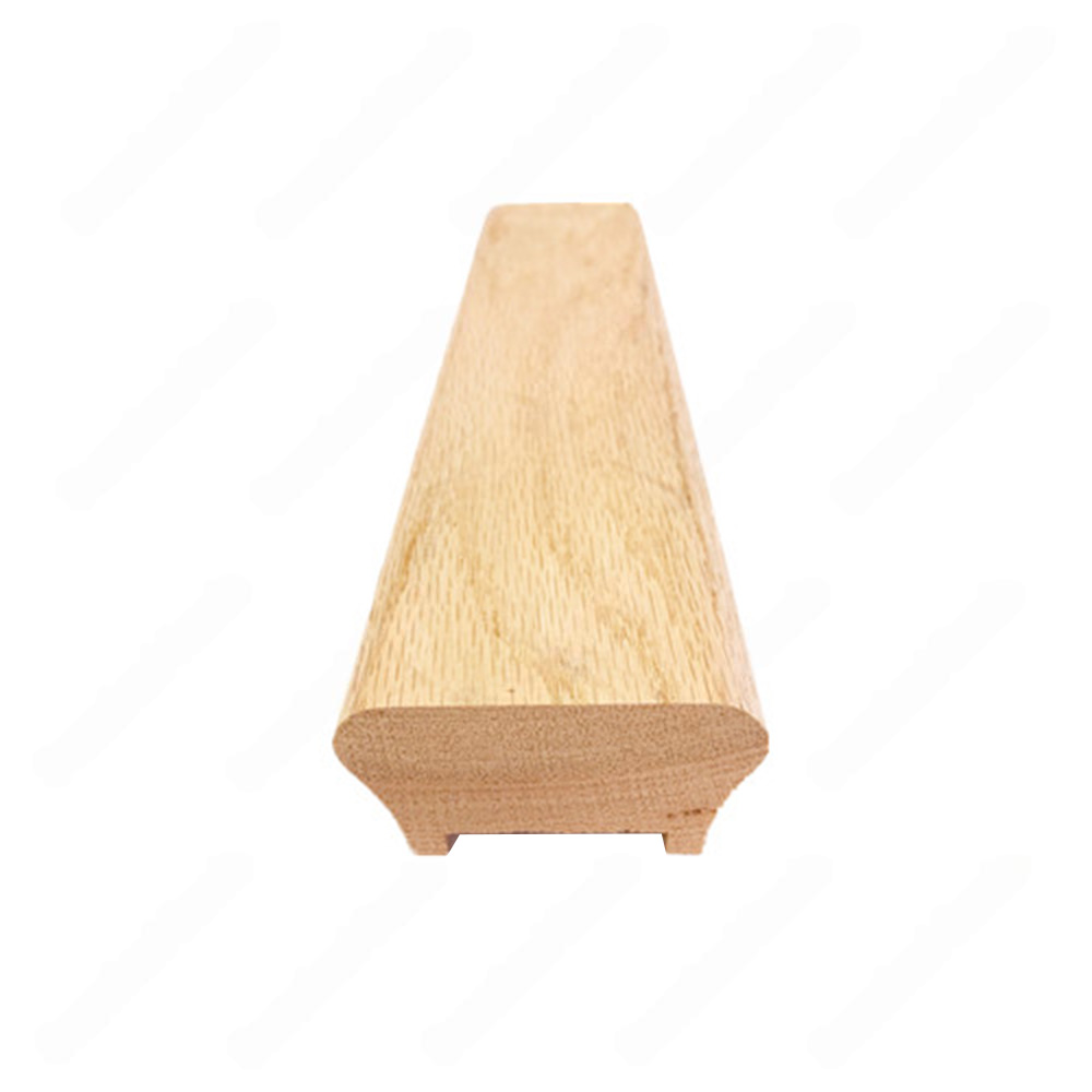 H101 HR 3*1 25/32 1 3/4 Grooved Handrail Red Oak