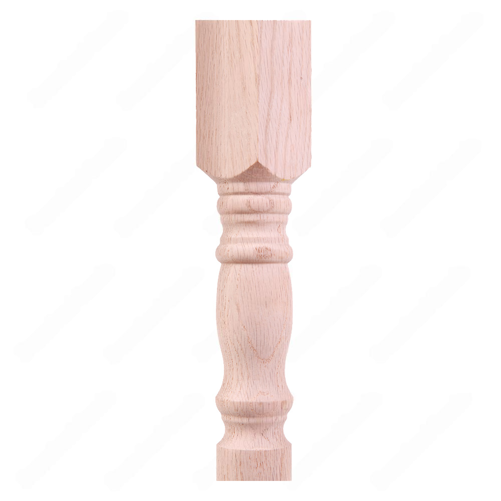 S1-44 1-3/4 Colonial Red Oak Unfinished Spindle, available in 36, 39, 42