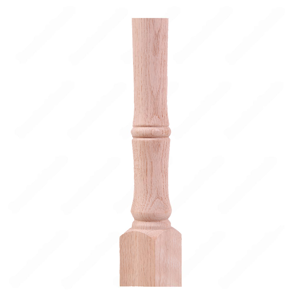 S1-44 1-3/4 Colonial Red Oak Unfinished Spindle, available in 36, 39, 42