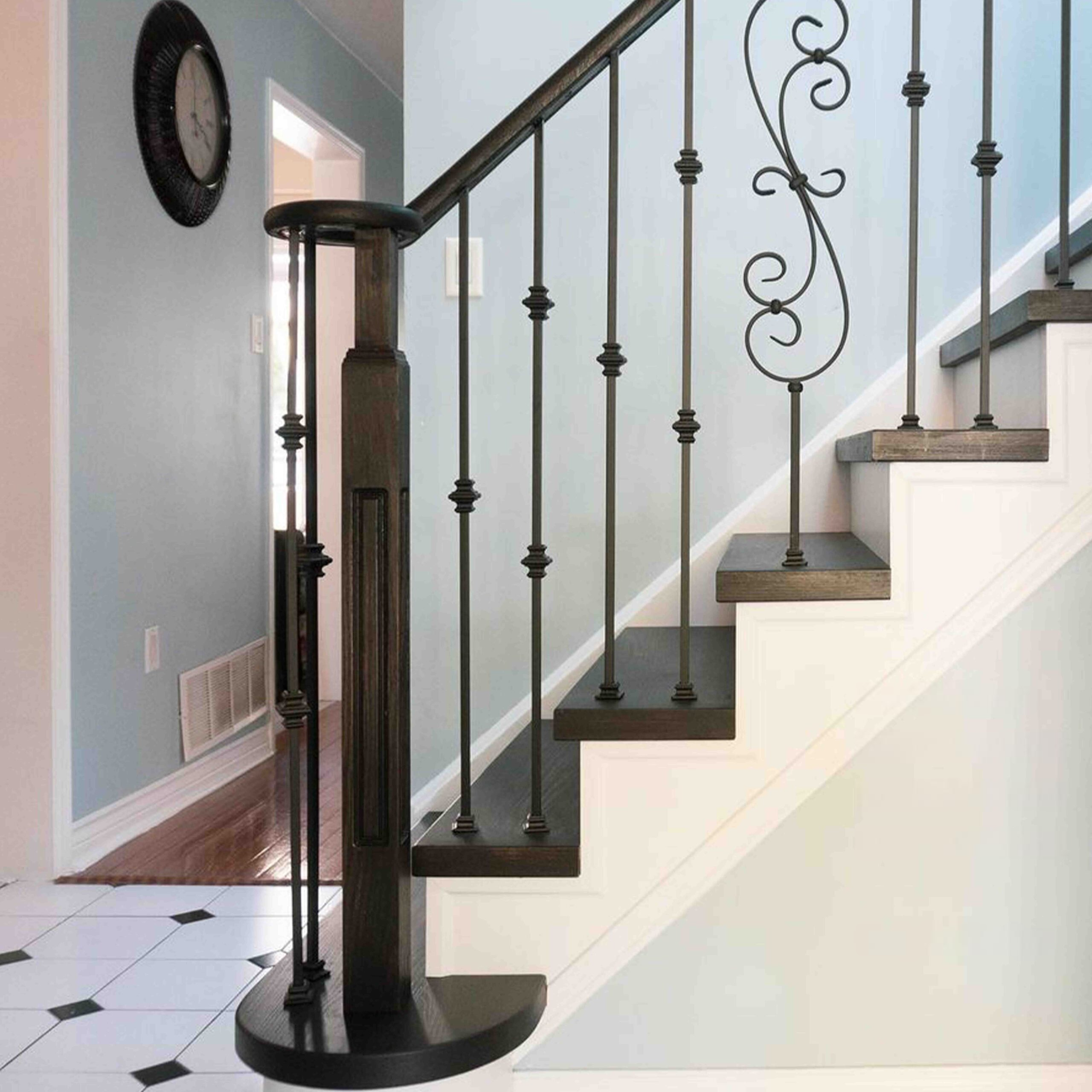 V-61-STB 1/2*44 Satin Black Iron Balusters(1/2 Tube)