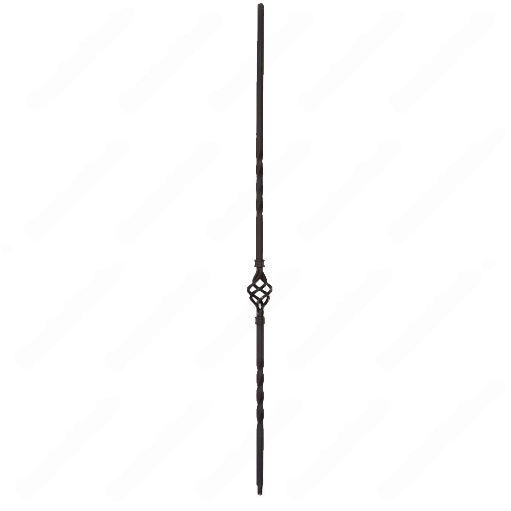 V-04-STB 1/2*44 Satin Black Iron Balusters(1/2 Tube)