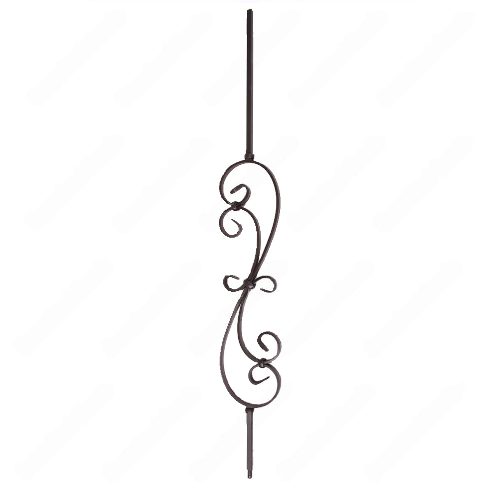 V-56-STB 1/2*44 Satin Black Iron Balusters(1/2 Tube)