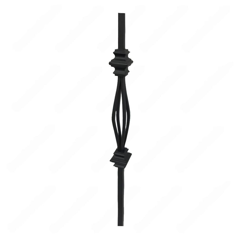 V-04-01-STB 1/2*44 Satin Black Iron Balusters(1/2 Tube)