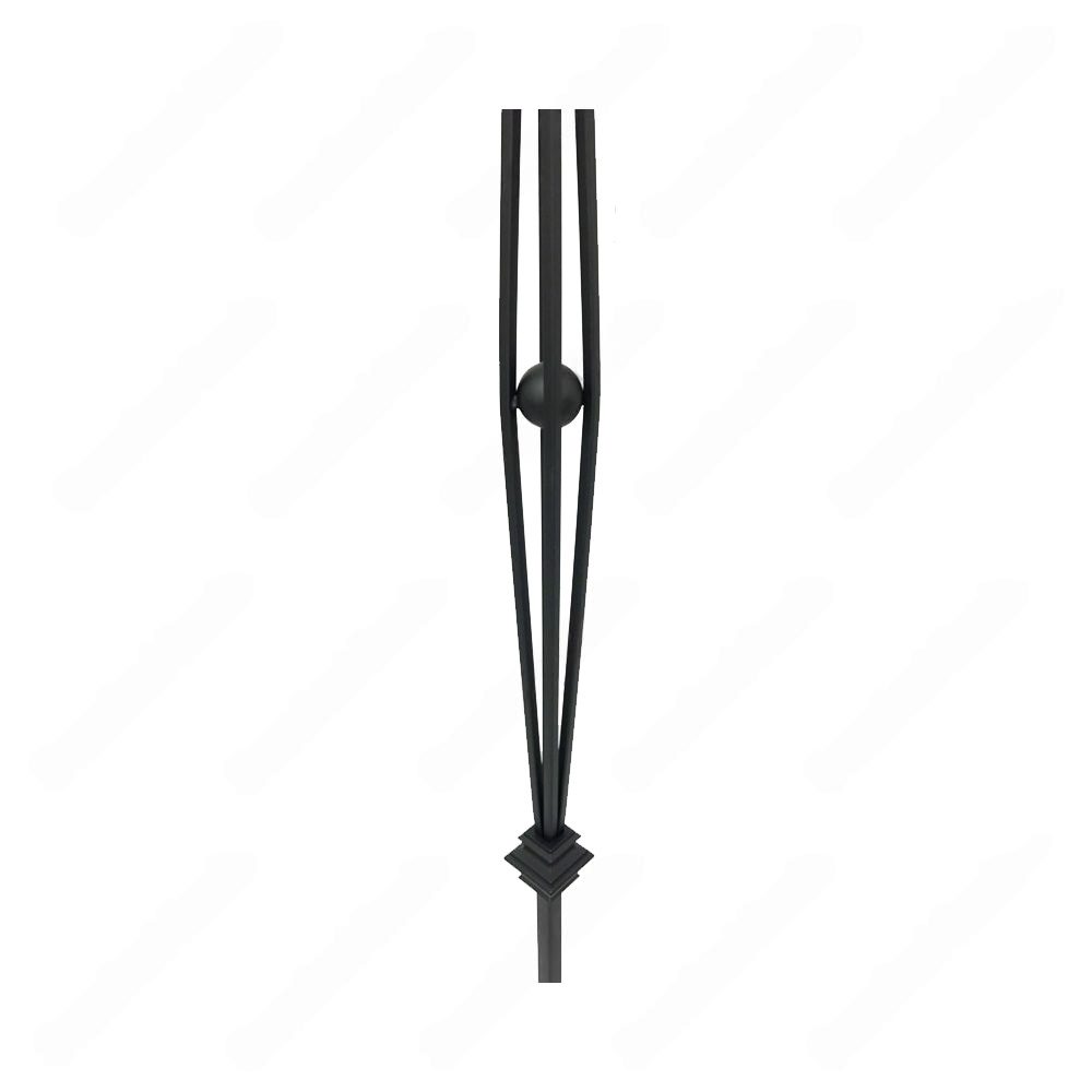 V-04-02-STB 1/2*44 Satin Black Iron Balusters(1/2 Tube)
