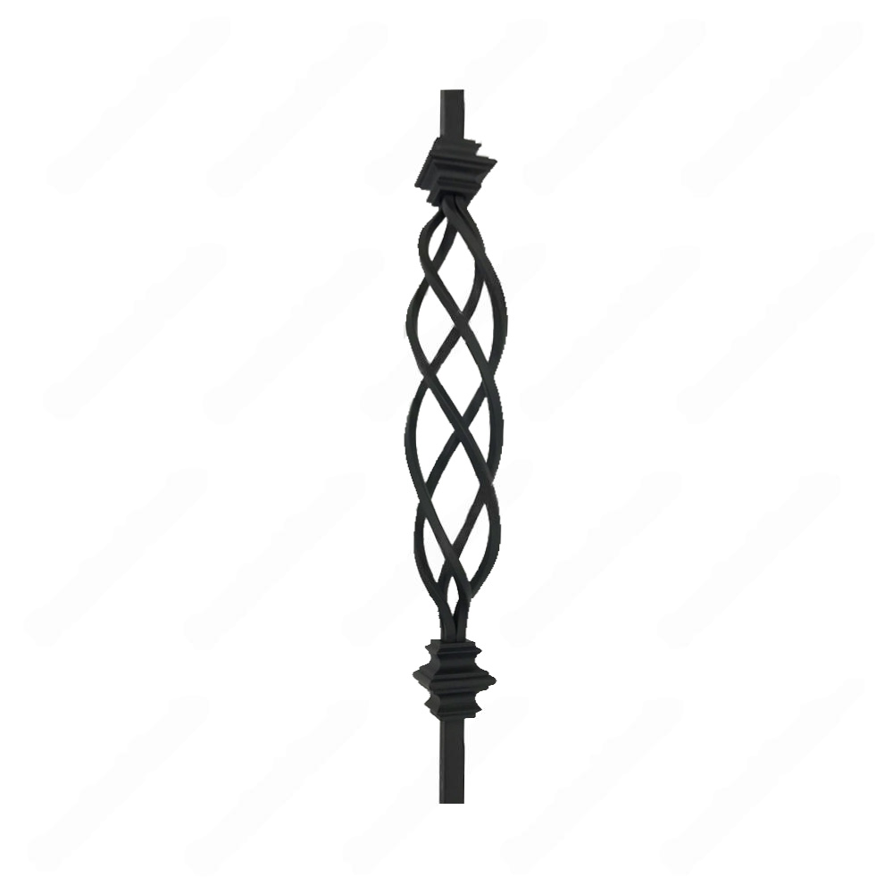 V-04-03-STB 1/2*44 Satin Black Iron Balusters(1/2 Tube)