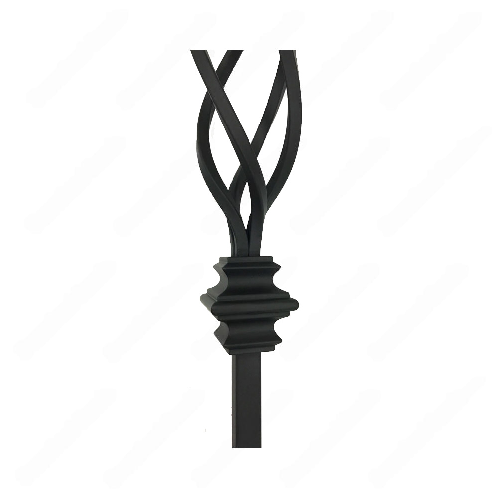 V-04-03-STB 1/2*44 Satin Black Iron Balusters(1/2 Tube)