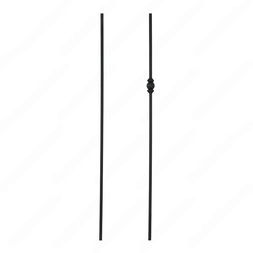 V-22-STB 1/2*44 Satin Black Iron Balusters(1/2 Tube)