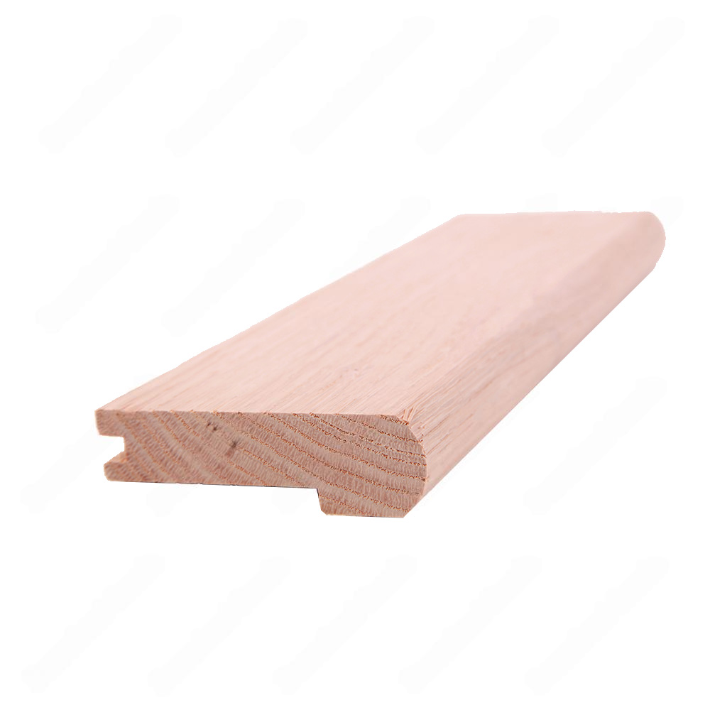 4 1/2" * 3/4" Unfinished Round Edge Natural Red Oak Nosing