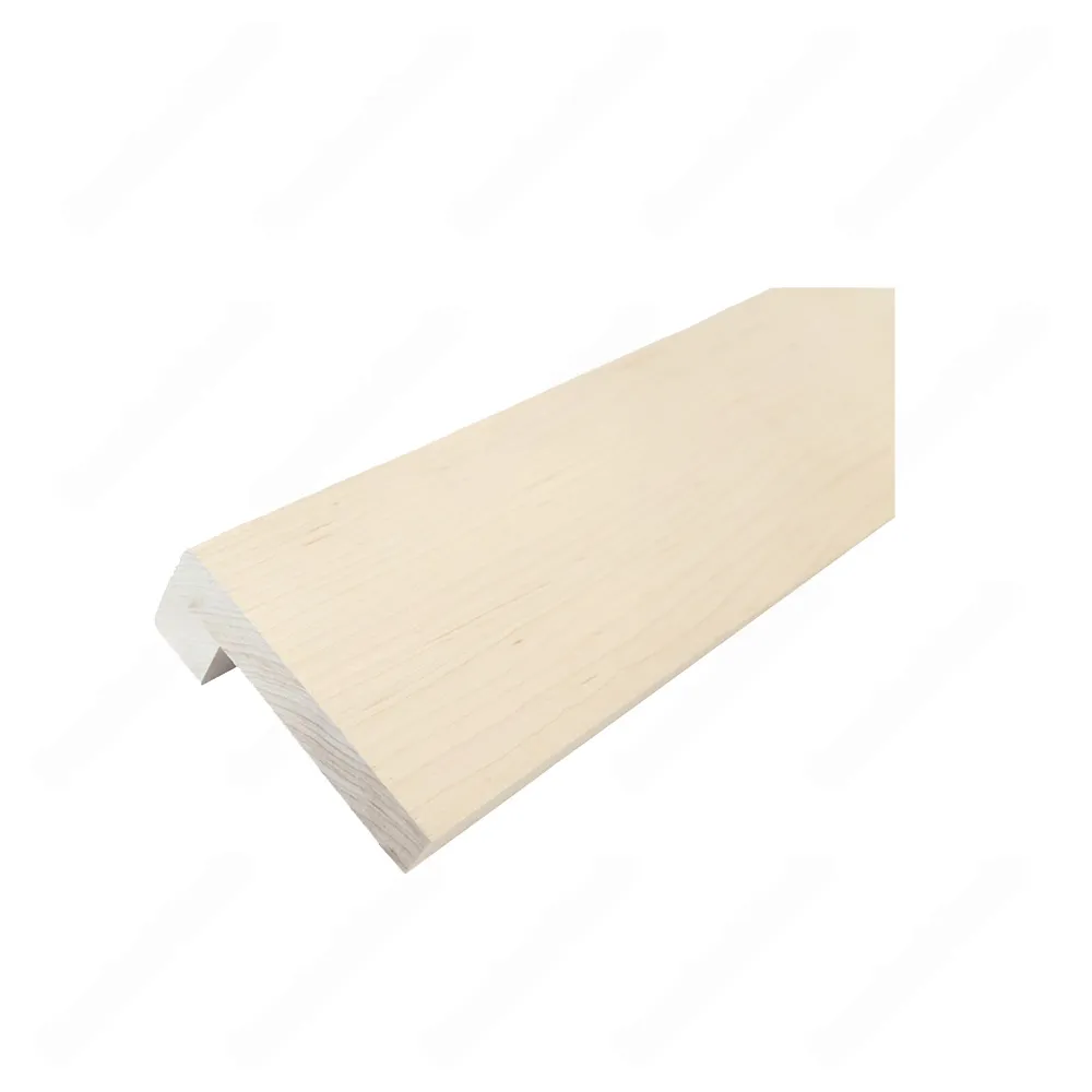 4 1/2" * 3/4" Unfinished Square Edge Natural Maple Nosing