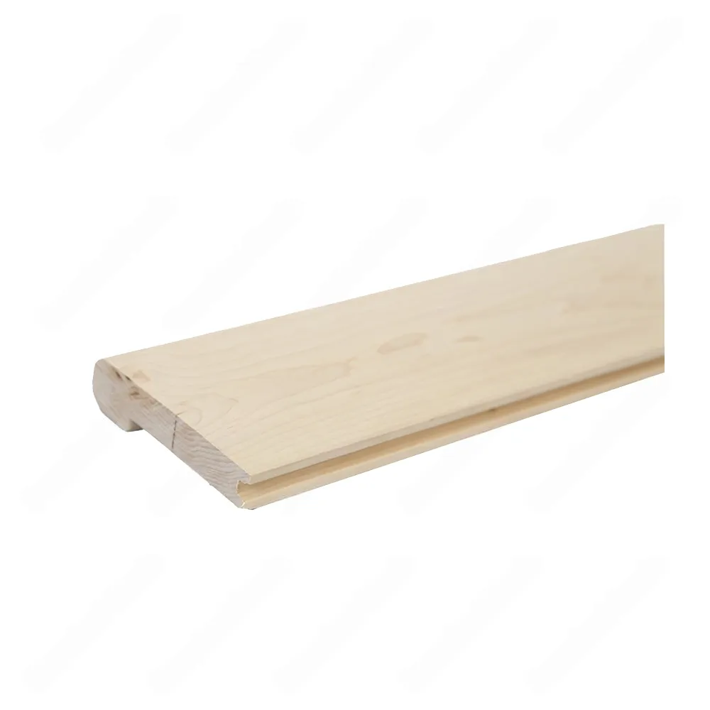 4 1/2" * 3/4" Unfinished Round Edge Natural Maple Nosing