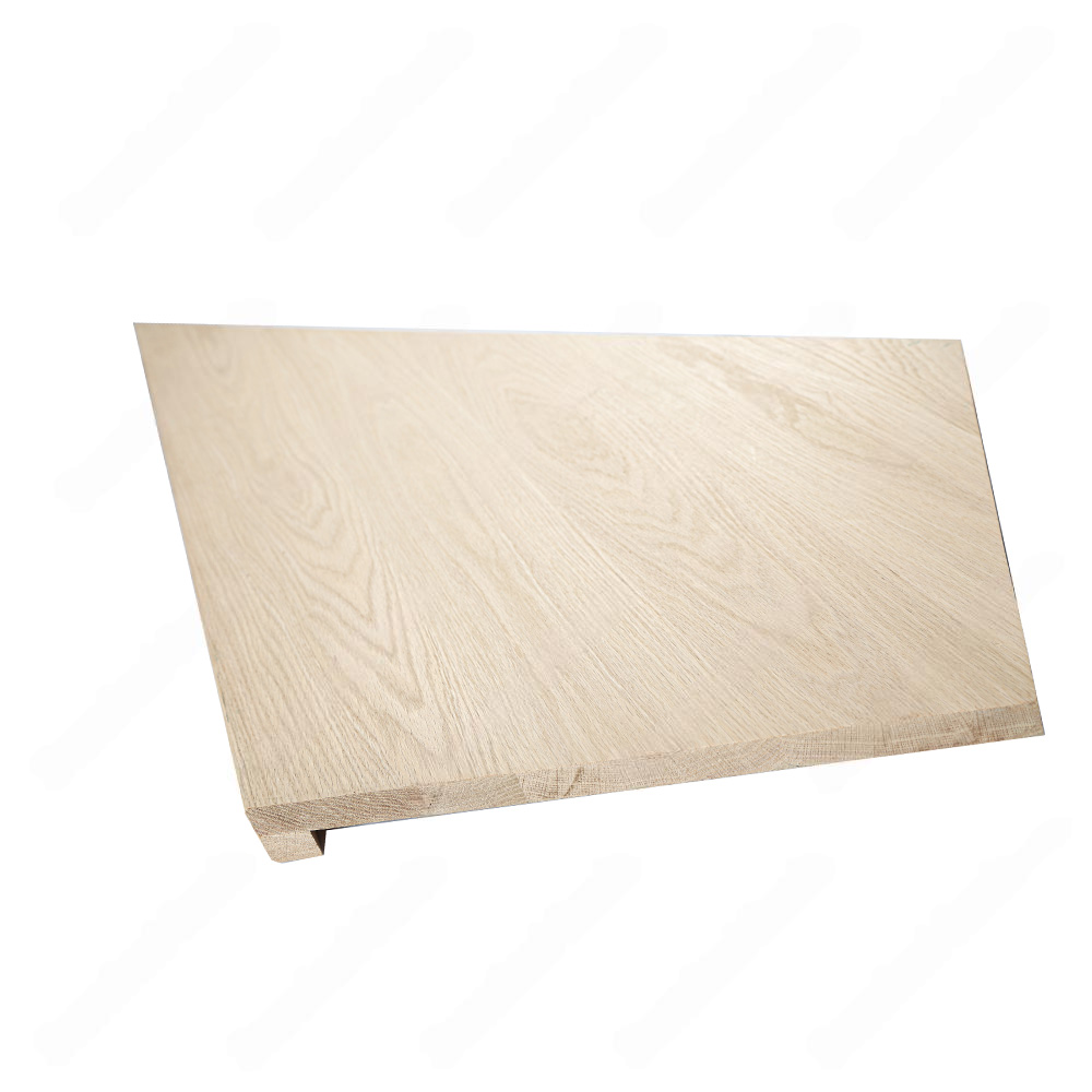 Unfinished Winder Step Left Turn Natural Red Oak Stair Treads